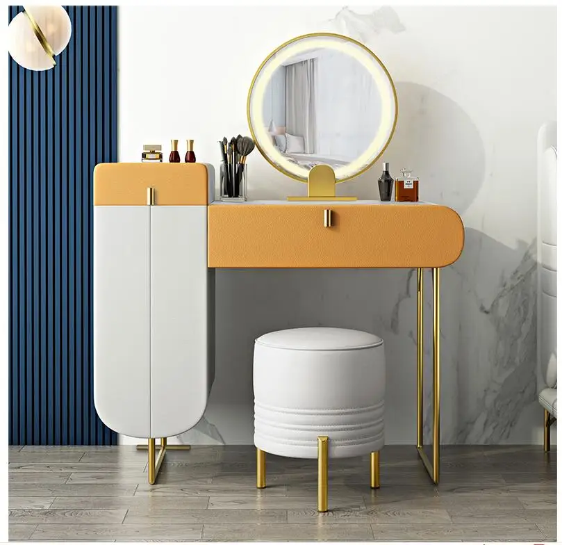 

Dresser storage cabinet integrated small apartment Nordic simple modern bedroom online celebrity high-end makeup table