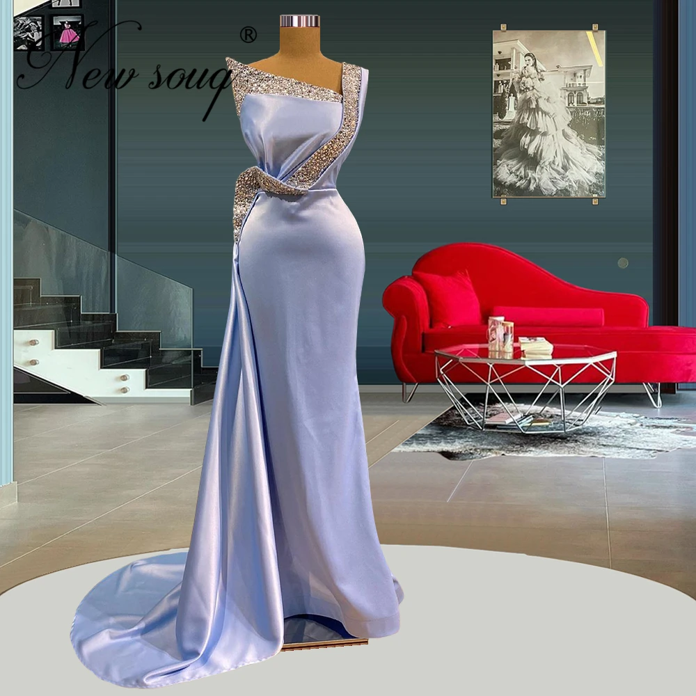 

Вечерние платья-русалки с кристаллами Среднего Востока, праздничное платье знаменитости 2021, Vestido De Festa Dubai Arabic платья для выпускного с бусина...