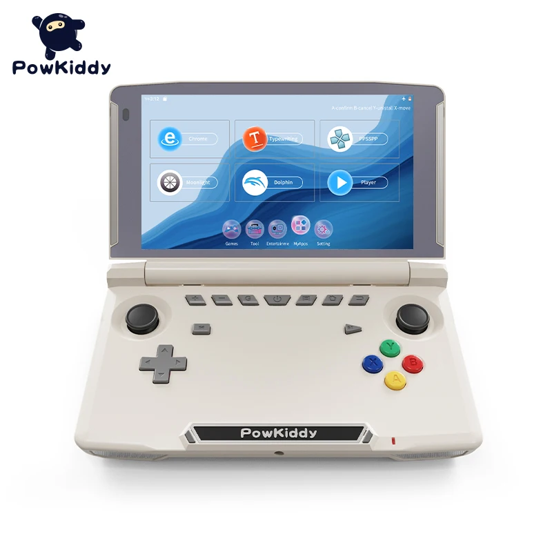 New Powkiddy X18S Android 11 5.5 Inch Touch IPS Screen Flip Handheld Game  Consol