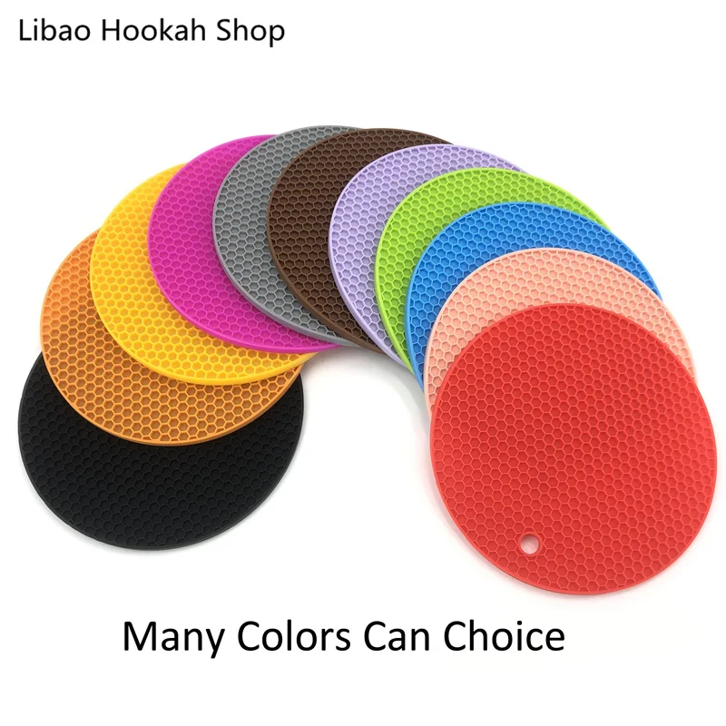 Силиконовый коврик для кальяна круглая сотовая набивка из искусственного стекла