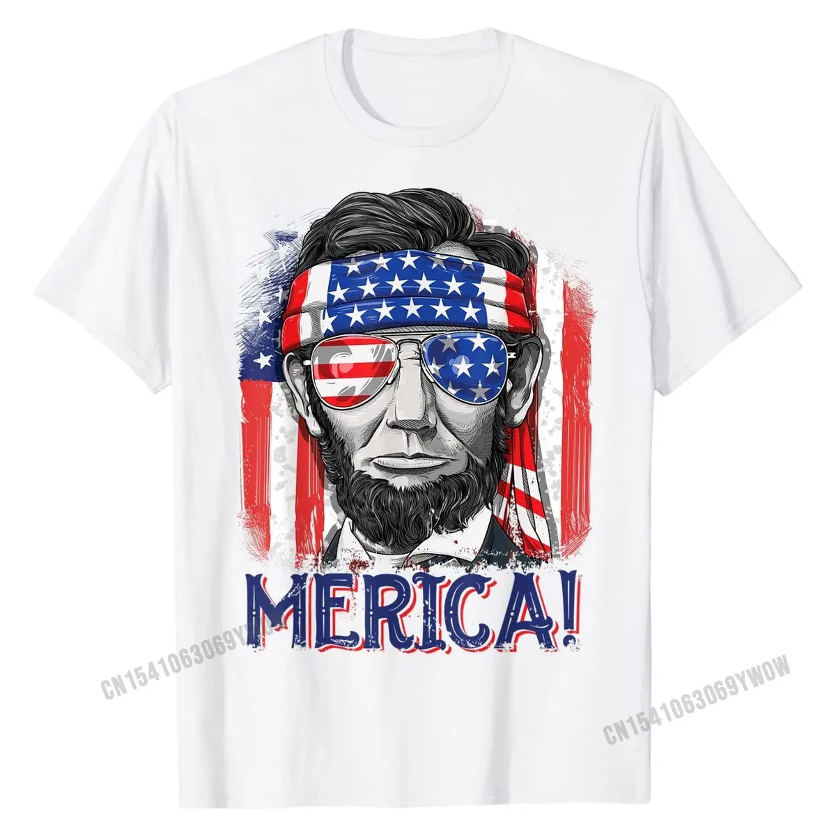 

Lincoln 4th of July Boys Kids Men Merica American Flag Gifts T-Shirt Normal Unique Tops Shirt Brand Cotton Youth Tshirts