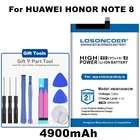 Последняя продукция, аккумулятор LOSONCOER 4900 мАч, HB3872A5ECW, аккумулятор для Huawei Honor Note 8 Note8