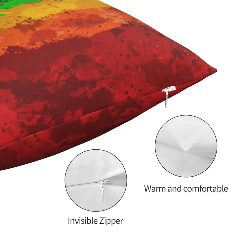 Наволочка для подушки ЛГБТ в скандинавском стиле с радужной раскраской флагом
