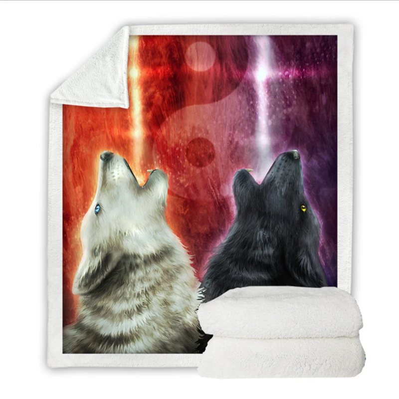 Массивное трикотажное одеяло животное рисунок узор хлопковое Флисовое диван с