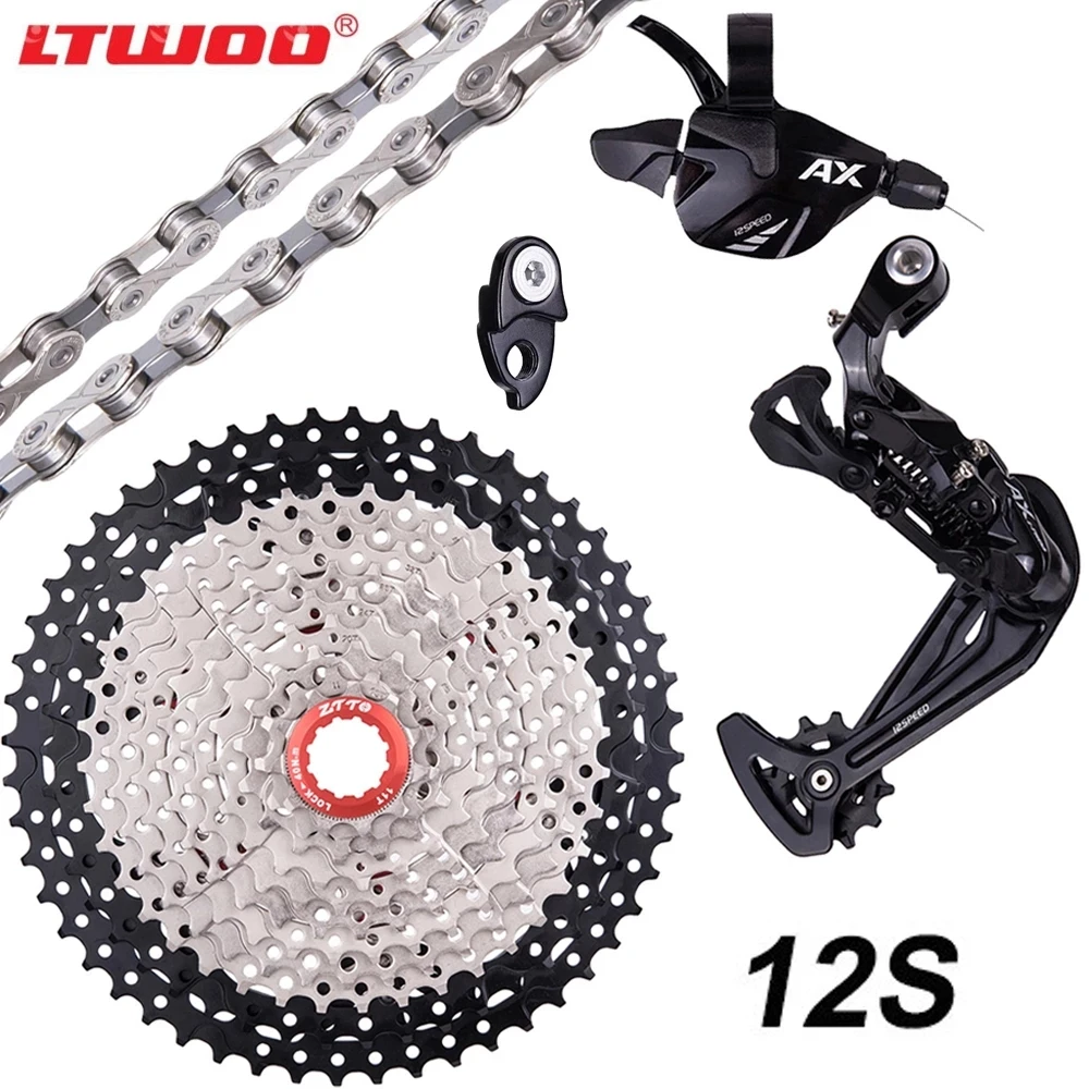 

Переключатель передач LTWOO для горного велосипеда, 12 Скоростей, задний переключатель передач 12S11-46T/50T/52T, кассета 12 s, комплект цепи свободного ...