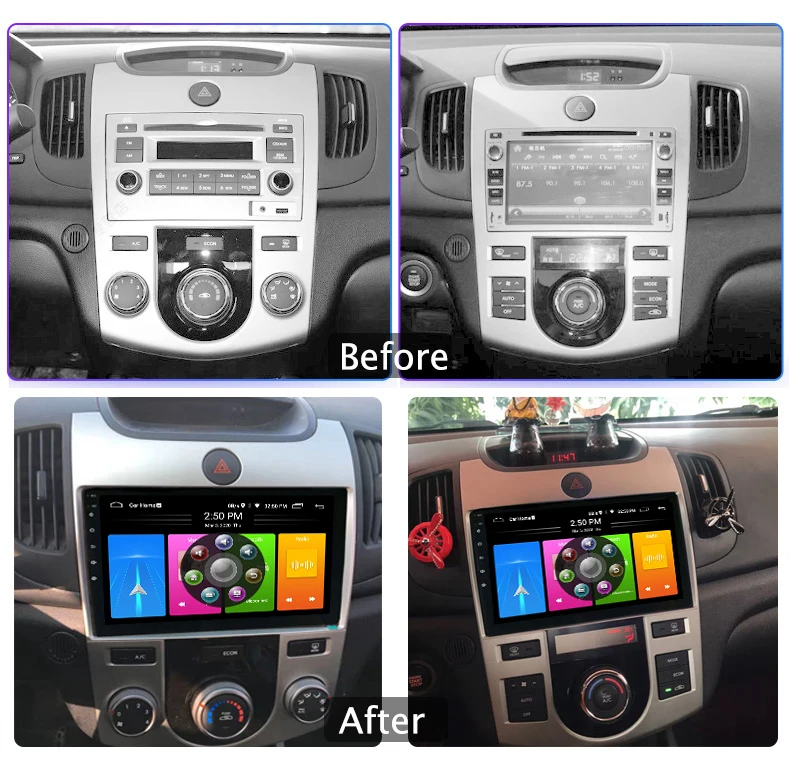 Автомобильное радио Android головное устройство 10 0 GPS навигация для Kia Cerato Forte 2008