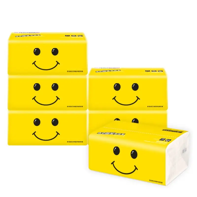 6 пакетов Smile туалетная бумага 3Ply NoChemical полотенца для рук 100 листов 17. x12cm