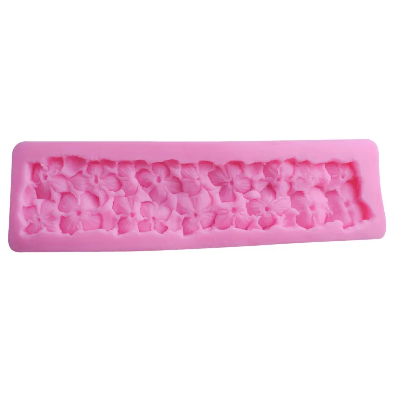 Aomily Clover Flower Skirt Cake Mold Wedding Cake Silicone Fondant Mold Mousse Brim Decor Sugarcraft Icing Mat Pad Pastry Baking