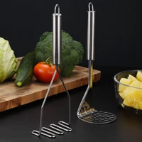 stainless steel potato masher manual food crusher yams pumpkin press fruit vegetable tools household kitchen accessories