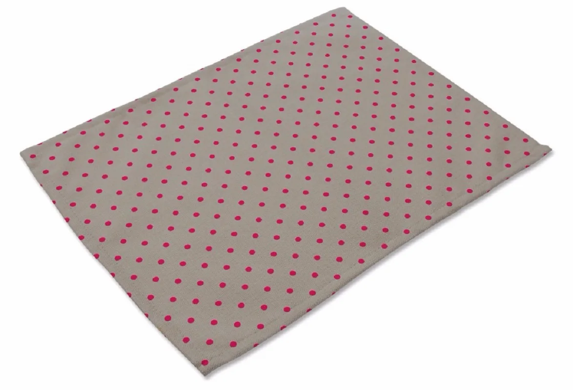 CAMMITEVER Korean Pink Grey Dots Lines Waves Table Cup Mat Coffee Placemat Geometry Printed Anti-fade Home Decor for Girls | Дом и сад