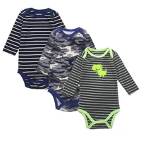3 baby pieces baby bodysuits long sleeved boys girls clothing triangle newborn bodysuits cotton 3 24m babys sets