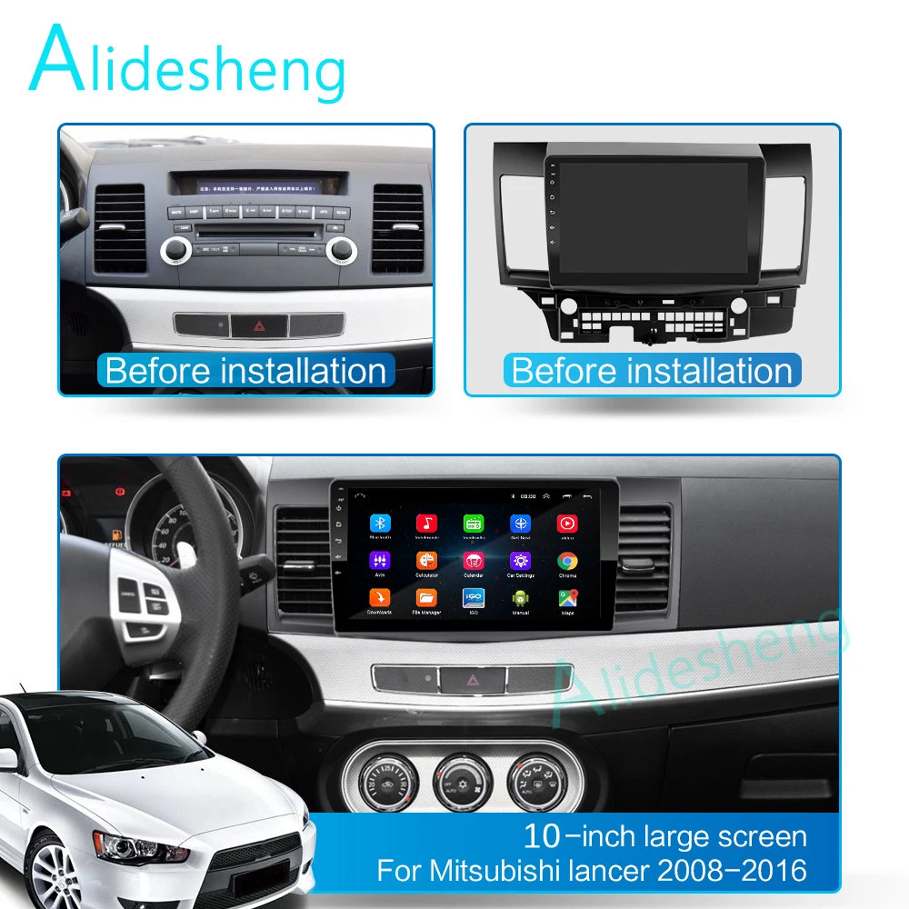 4 г + 64 DSP 2 din Android 9 0 4G NET Car Radio мультимедийный видео плеер для Mitsubishi Lancer 2008 2016 WiFi BT