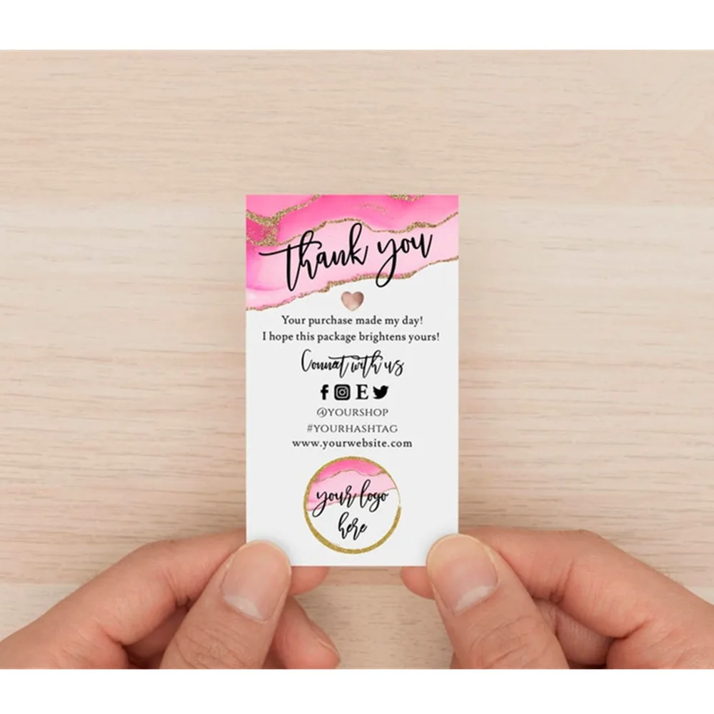 Малый бизнес спасибо вставьте карту добавьте свой логотип. Спасибо за ваш заказ