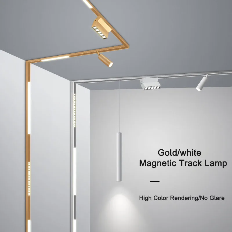 Направляющая Магнитная для светильника гибкий потолочный светильник золотого и