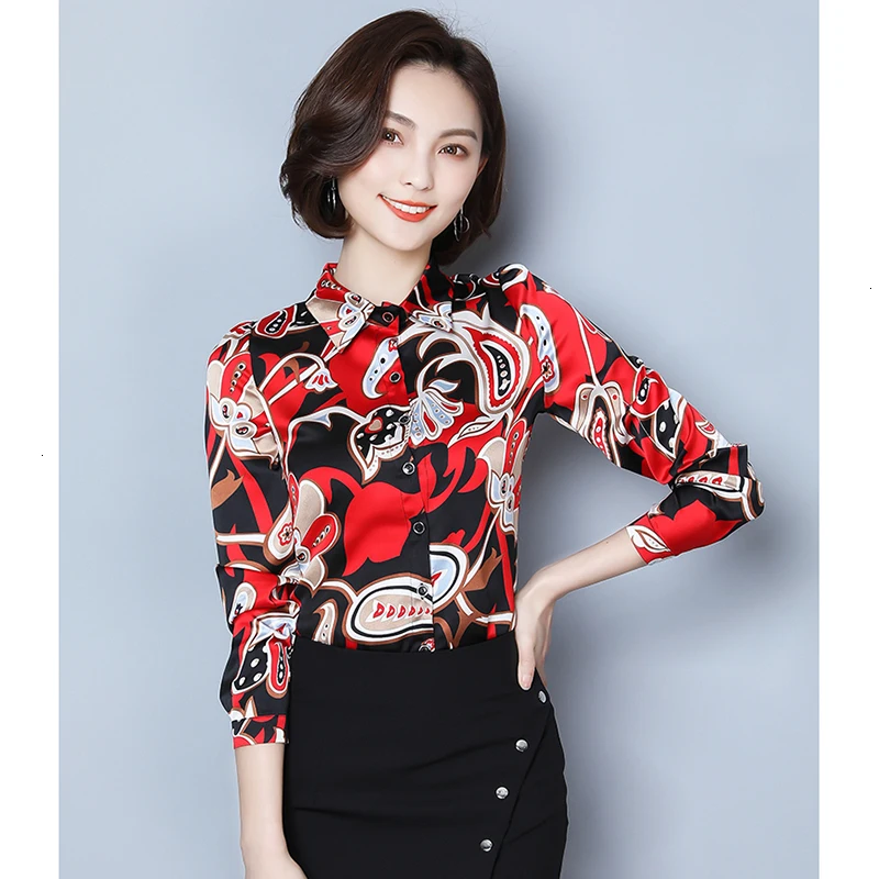 Женские блузки с принтом отпечатка пальца длинным рукавом женские футболки