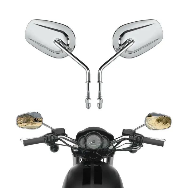 Боковое зеркало заднего вида 8 мм для Harley Street XG500 XG750 VRSCAW V-ROD Touring SPORTSTER Dyna Bobber Softail