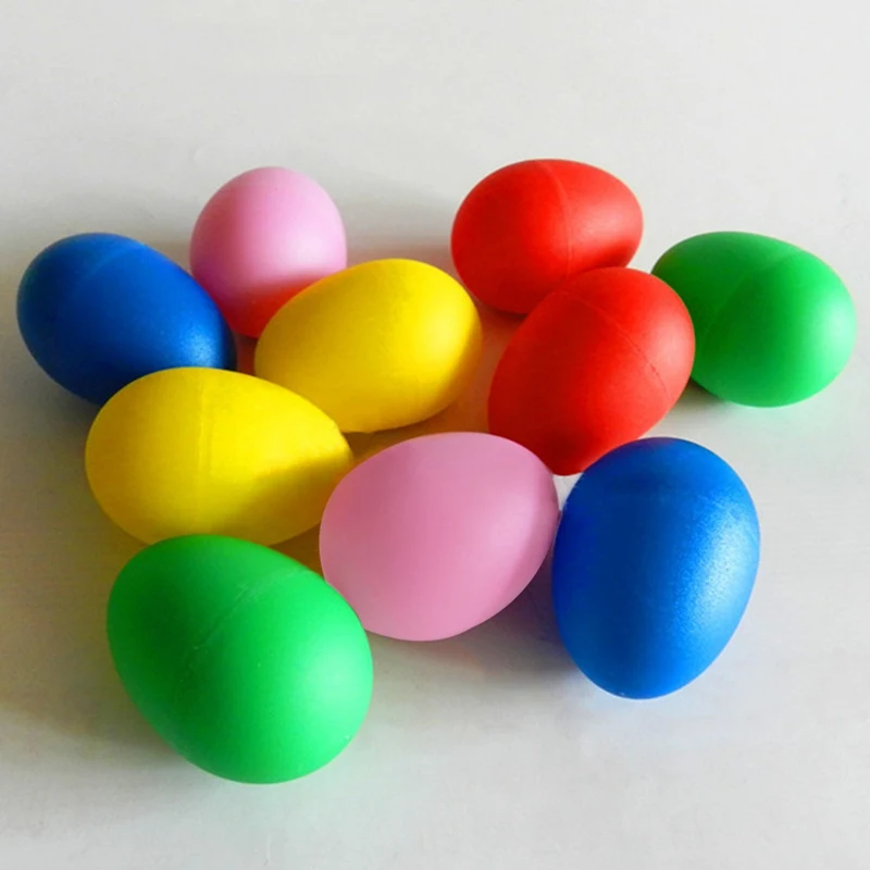 Пластиковые песочные яйца случайных цветов раннего возраста музыкальное