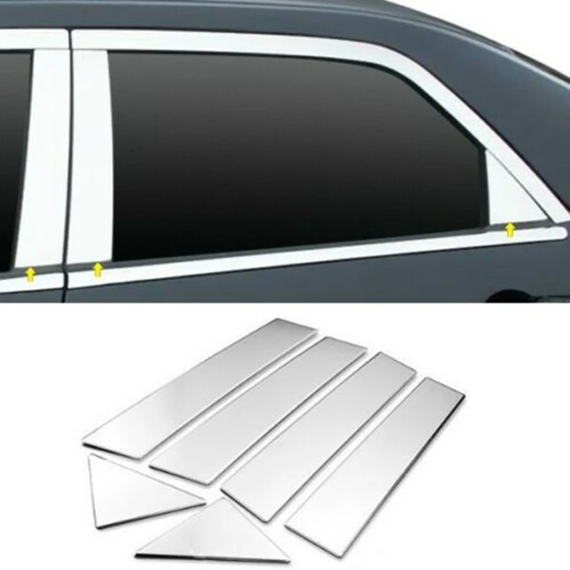 6PCS Chrome Window Pillar Post Trim for Chrysler 300 300C 2005-2010 | Trunk