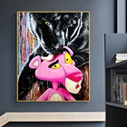 Граффити Розовая пантера постеры и принты красочные Жюльен дюрикс живопись на холсте уличная Настенная картина Декор для гостиной