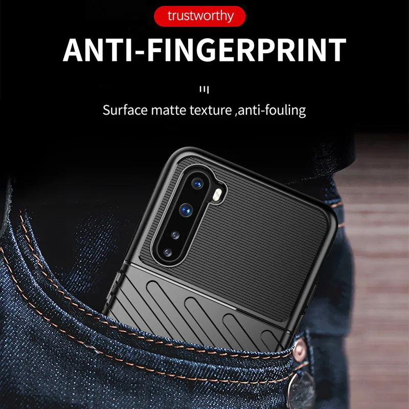 Чехол из прочного силикона для OnePlus Nord с защитой от ударов и полным покрытием тела Ultra Thick Full body Protective Cover One Plus AC2001 on.