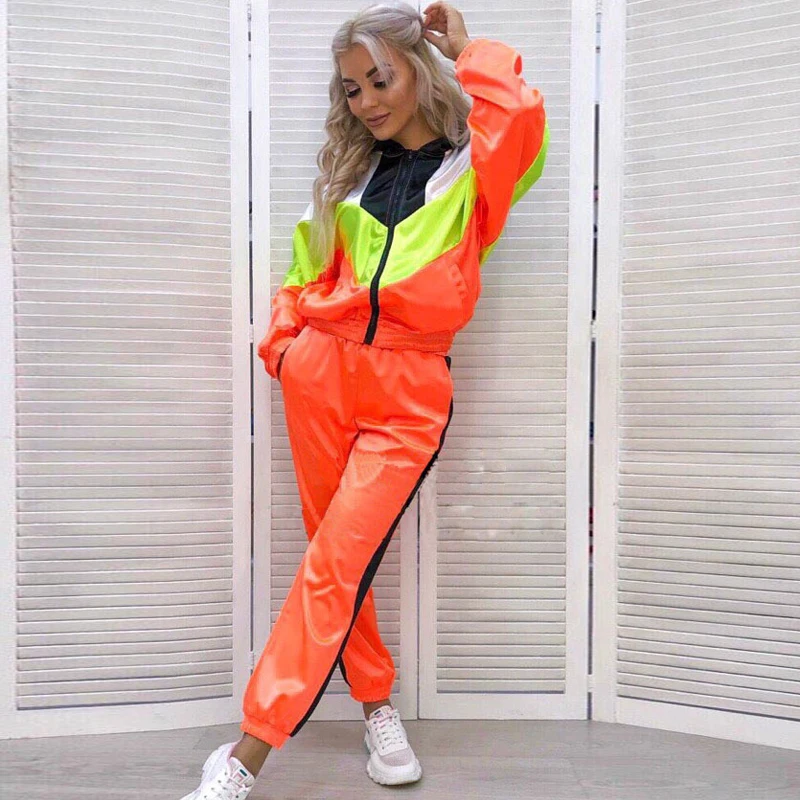 Two Piece Set Top And Pants Women Tracksuit Chandal Mujer Runway 2pac Outfit Festival Sweatsuit Clothing Plus Size Femme |