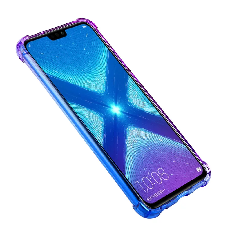 Амортизационная цветная постепенная замена ТПУ чехол для телефона huawei Honor 8X