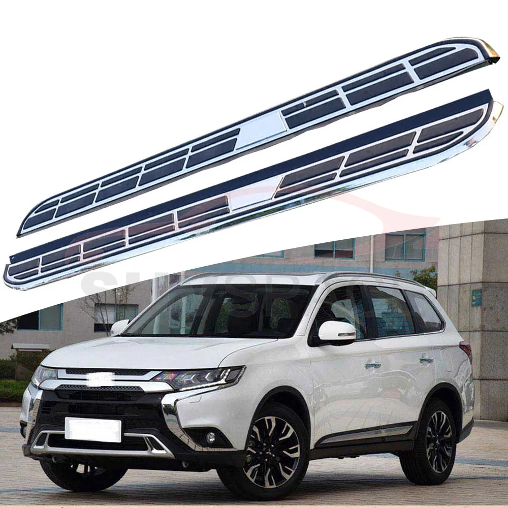 Боковой Шаг подходит для Mitsubishi Outlander 2016-2020 Беговая доска nerf bar 2 шт. Левая Правая
