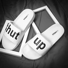 Мужские Пляжные шлепанцы, Нескользящие сандалии, повседневная обувь, большие размеры 36-46