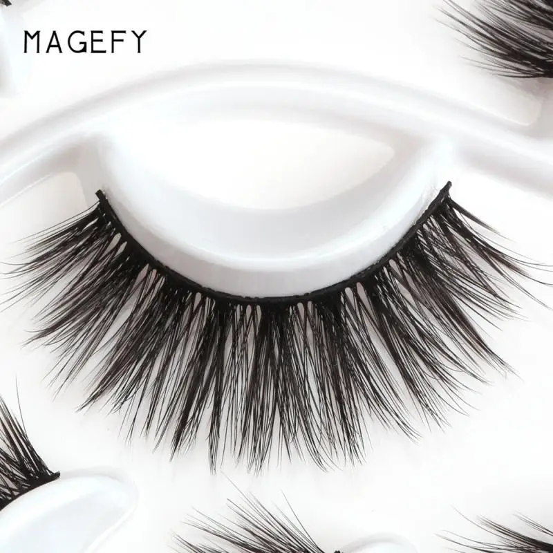7 пар 3D норковые накладные ресницы натуральные толстые длинные для глаз