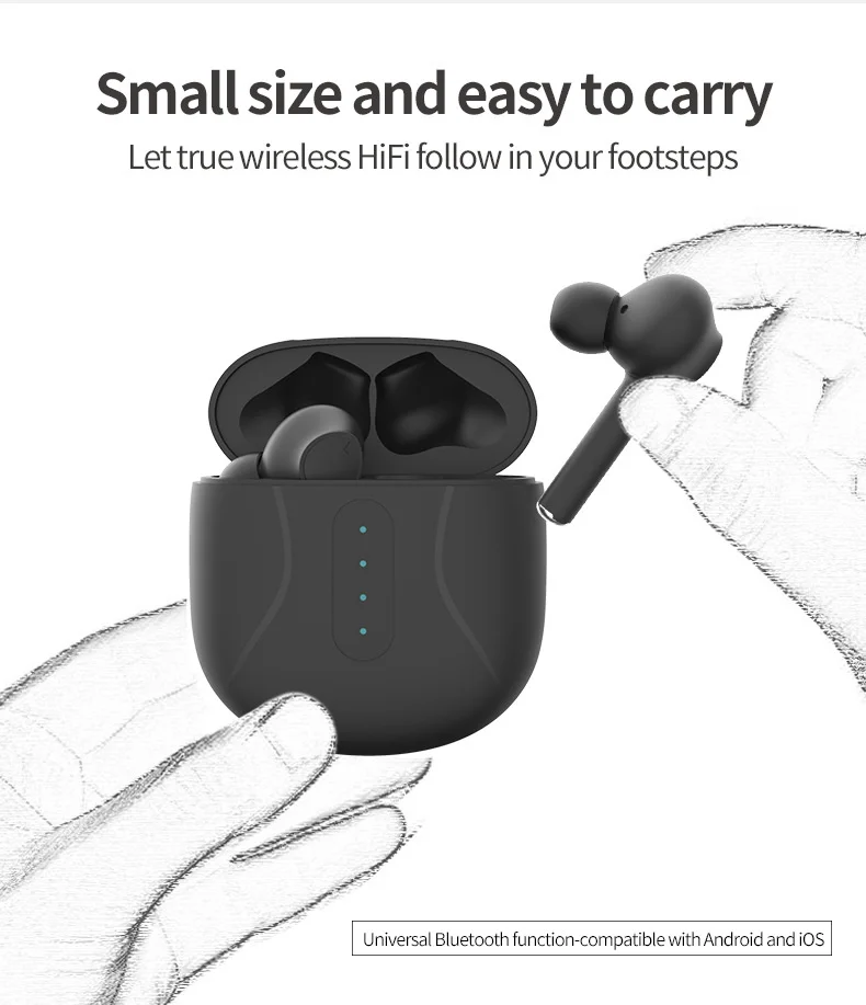 

Wireless Bluetooth Earphone With Microphone Sports Waterproof Wireless Headphones Headsets Touch Control Music Earbuds For Phone