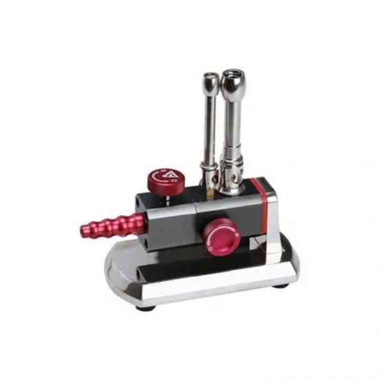 Микро газовая пропановая горелка бансеновая двойная трубка вращающаяся