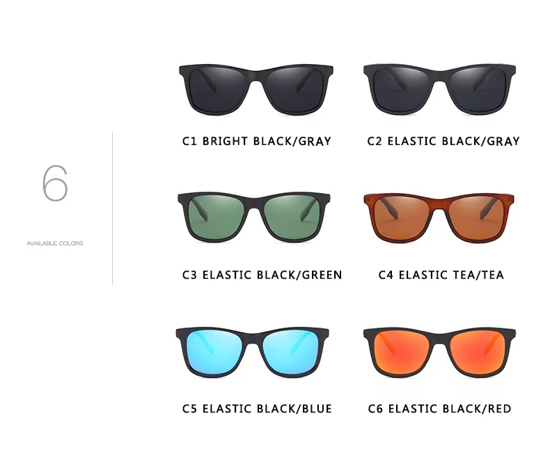 

Classic Men Polarized Sunglasses Vintage Brand Design Square Driving Sun Glasses Retro Shades Eyewear Oculos de sol UV400