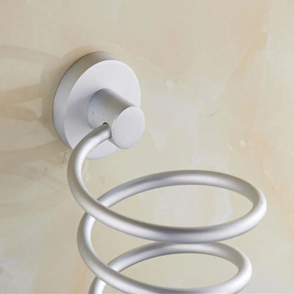 Настенный органайзер для хранения фена спиральный кронштейн ванной комнаты |