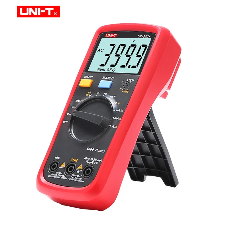 UNI T UT136C + Автоматический диапазон цифровой мультиметр AC/DC 1000V 10A multimetro 4 раза/сек