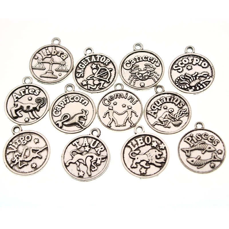 12 шт./компл. античное серебро бронза Созвездие Шарм кулон для ювелирных изделий DIY
