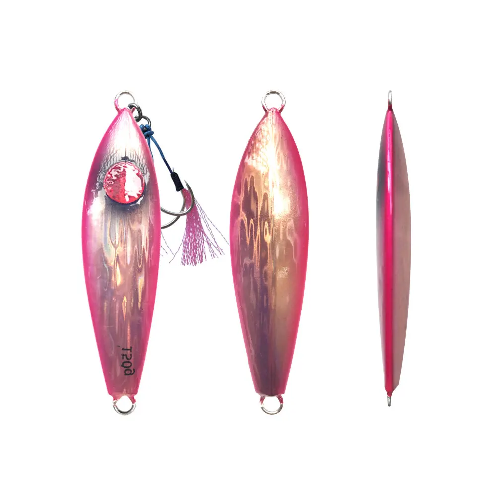 Как медленный шаг Jigs 60g80g100g120g150g200g с крючками погружная металлическая рыба