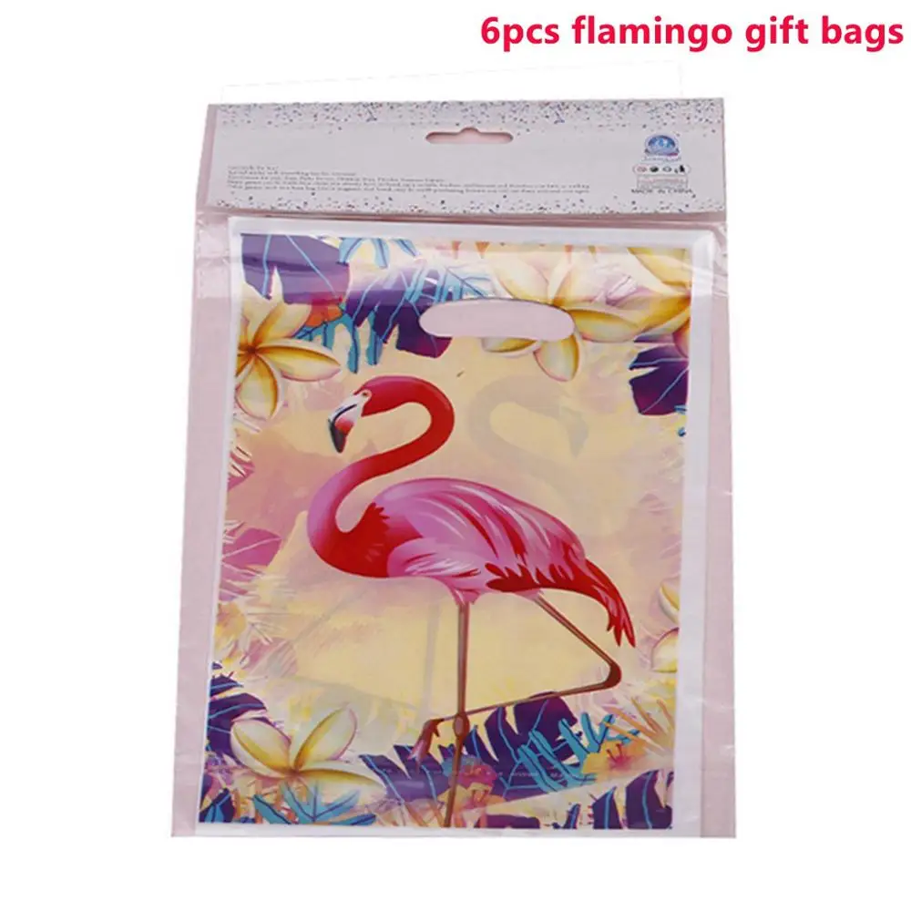 Flamingo Gift Bag Taoup 68*48 см Розовый фламинго Photo Booth рамки День рождения Декор поставки летняя Гавайская участник Luau тропический Фотокабины реквизит - Цвет: Flamingo Gift Bag