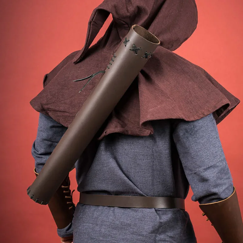 Кожаный чехол для стрельбы из лука в средневековом стиле держатель стрел