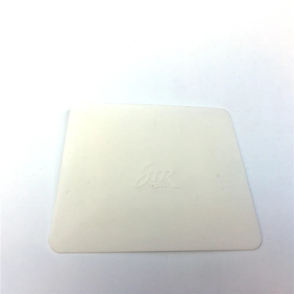 Виниловая пленка из углеродного волокна белый мягкий тефлоновый скребок 11*8 см