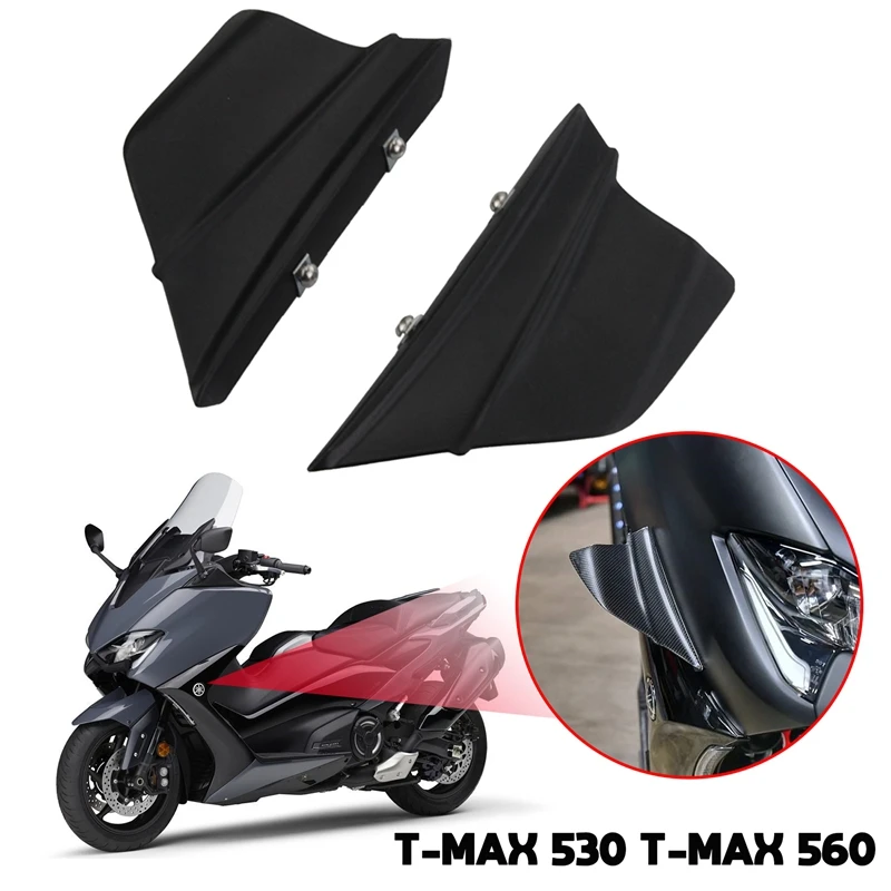 

Motorcycle Winglets, Glossy Black Side Wing Air Deflectors Fairing Winglets for Yamaha T-MAX 530 T-MAX 560 2012-2021