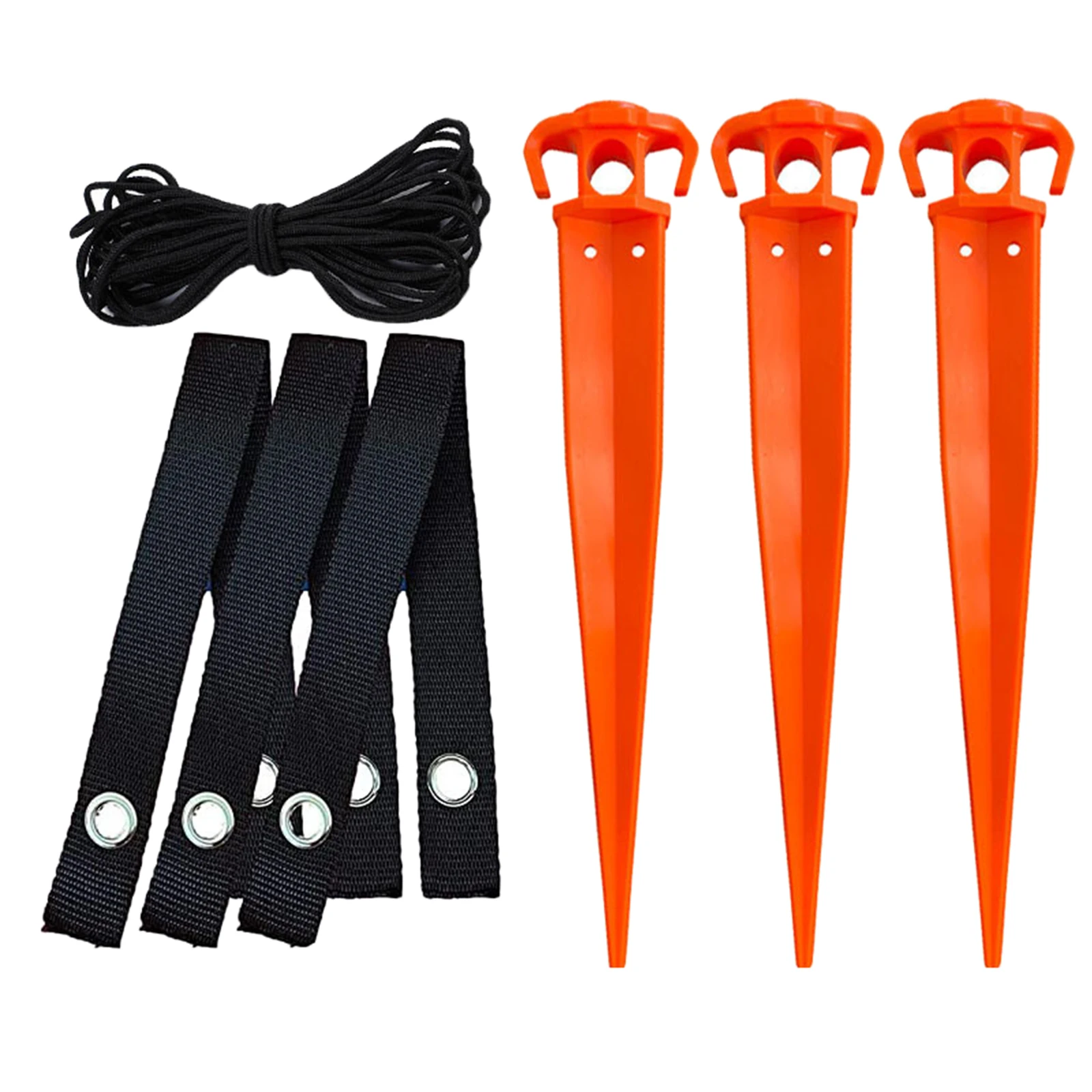 

11 Inch Plastic Garden Stakes Nails Kit for Plant Support Fixed Tree Staking Easy Install
