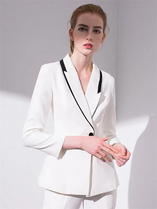 Women Formal Pantsuits Women Ladies Fashion Office Business Tuxedos Jacket+Pants Business Pant Suits for Wedding Custom Made