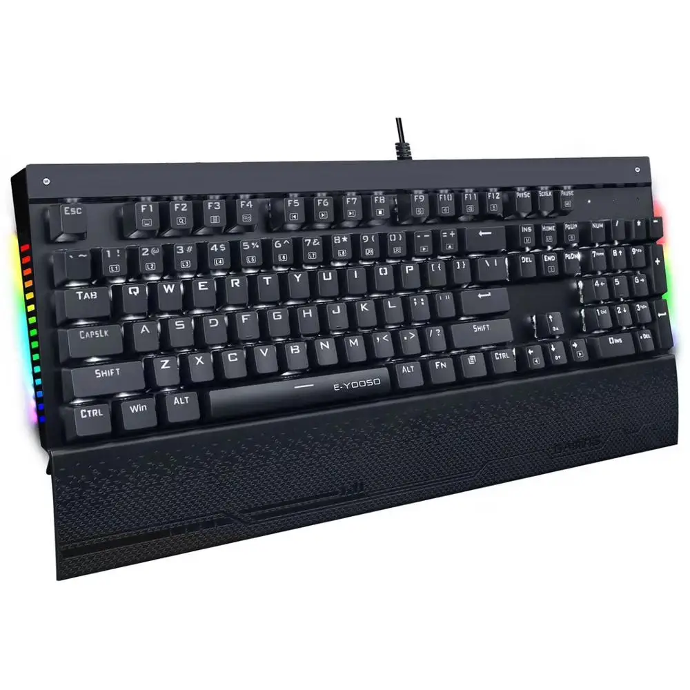 X 7100 Механическая игровая клавиатура с боковым освещением светодиодный USB
