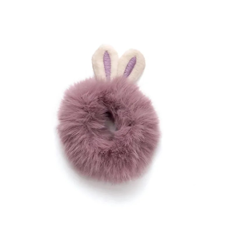 

Women Cute Rabbite Plush Hair Scrunchie Rubber Bands Girls Ponytail Holder Elastic Hair Ties Hair Bands Hair Accessorie Headwear