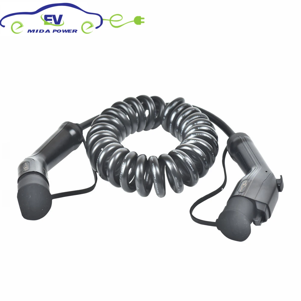 Зарядное устройство DUOSIDA EV J1772 5 метров 16 А/32 А тип 1 для кабеля 2 типа IEC 62196 EVSE вилка