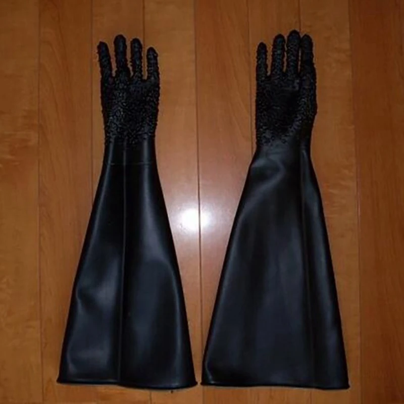 Большие толстые пескоструйные перчатки безопасные держатель перчаток и зажим