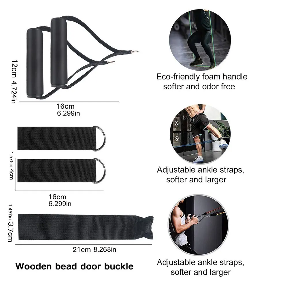 

11pcs Professional Available Pull Up Assist Bands Body Building Yoga Exercise Body Ankle Fitness Resistance Loop Band