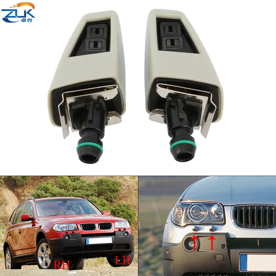 ZUK передний бампер фар сопла в сборе для BMW X3 E83 2003 2004 2005 2006 очистки распылитель