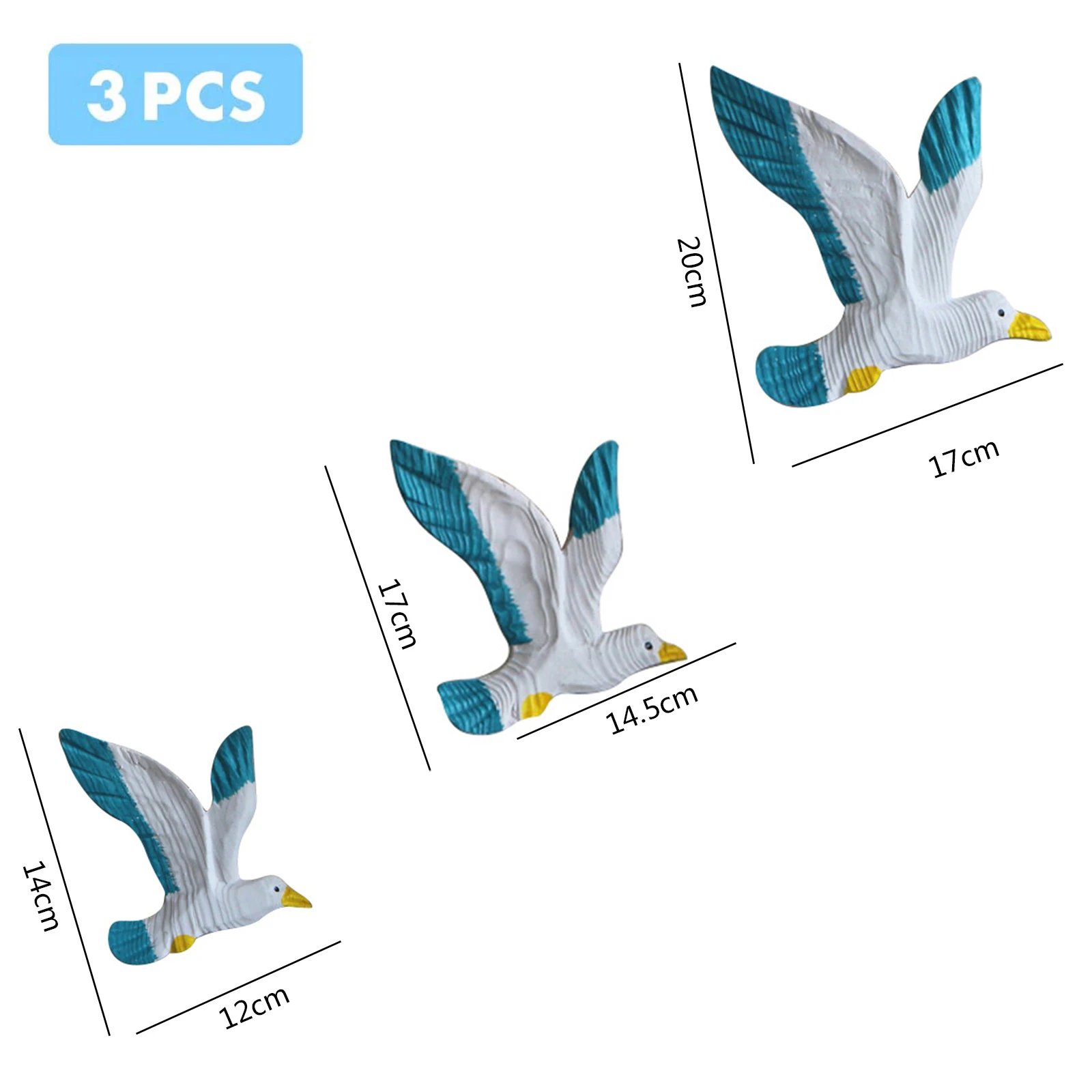 3 шт., декоративные деревянные подвески в форме морского дна