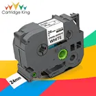 Этикетка TZS251 TZe, 24 мм, белая этикетка TZeS251 TZ-S251, яркий клей, совместимый с маркировочной машиной Brother P-touch PT D210 D200